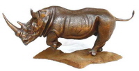 White Rhino charging